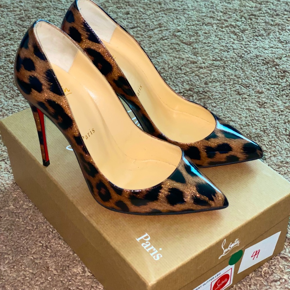 Christian Louboutin Pigalle Follies Patent Leo